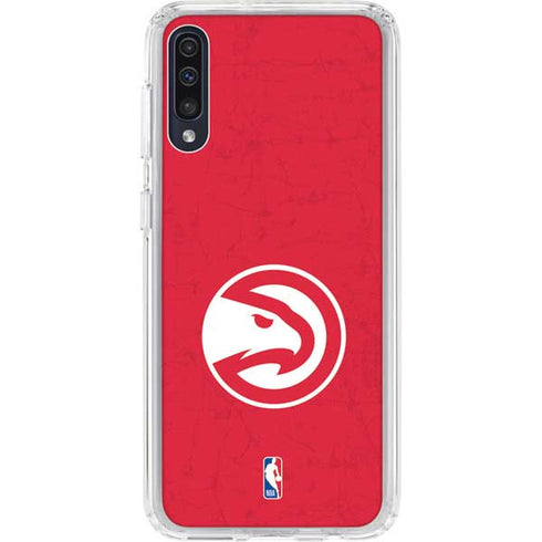 NBA Atlanta Hawks Distressed Galaxy A50 Clear Case